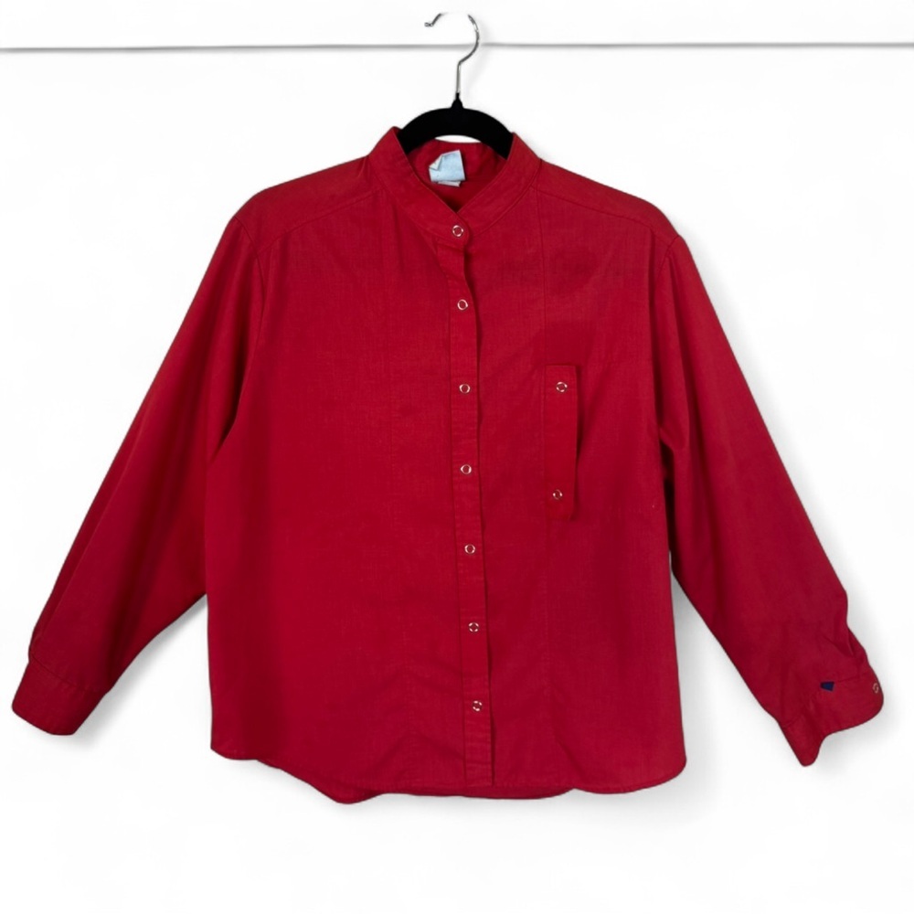 Vintage Wrangler Red Snap Button Western Shirt